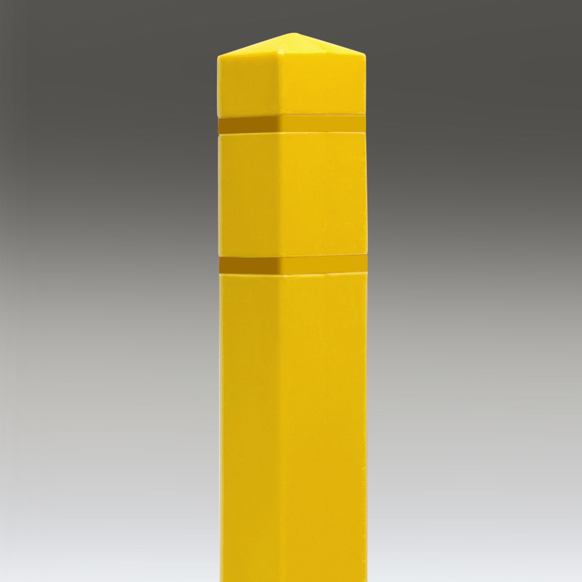 Yellow Loading Posts Yellow Square Post Covers – Street Smart Solutions